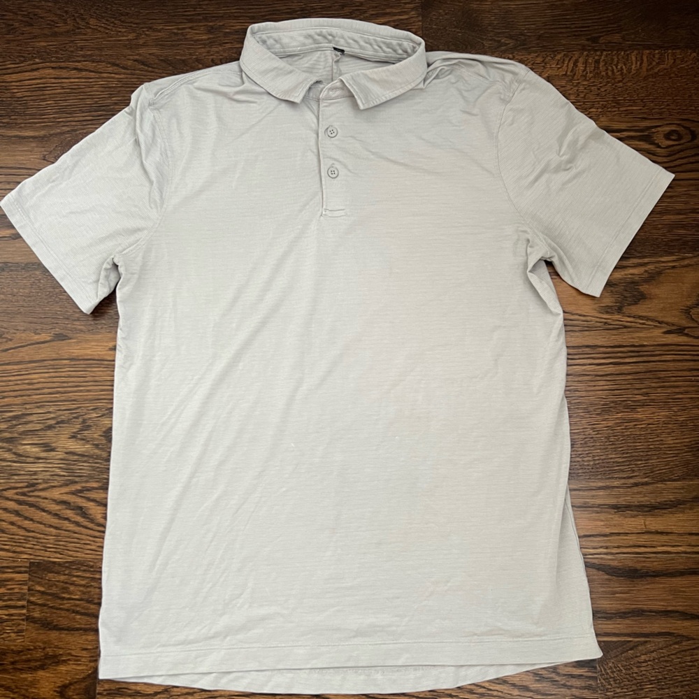 Lululemon Light‎ Gray Men's Polo, size S